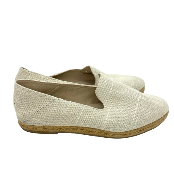 Jack Rogers Audrey Linen Flat Espadrille Shoes Size 8 - Picture 3 of 8